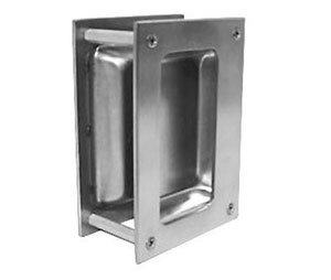 Burns 459BB-613 Satin Oxidized Oil Rubbed Bronze Back-to-Back Flush Pull with Sleeves