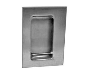 Burns 459L-630 Satin Stainless Steel Flush Pull with Lug