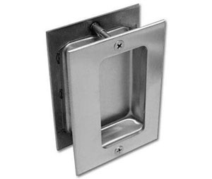 Burns 459PX459L-625 Polished Chrome Plated Brass Back-to-Back Flush Pull with Lugs