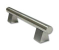 Burns 46-605 Round Door Pull - Polished Brass