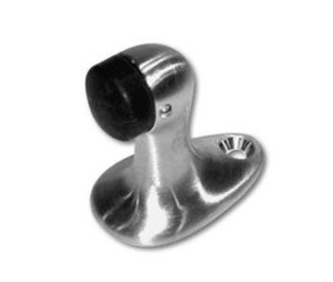 Burns 527-626 Satin Chrome Plated Brass Heavy Duty Floor Stop - 2-1/8