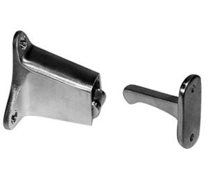 Burns 533-626 Satin Chrome Plated Brass Automatic Wall Type Holder and Stop