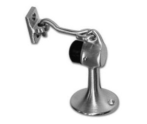 Burns 536-613 Satin Oxidized Oil Rubbed Bronze Heavy Duty Floor Stop with Hook