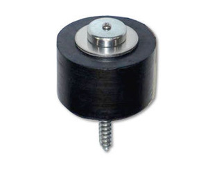 Burns 540-626 Satin Chrome Plated Brass Heavy Duty Floor Stop