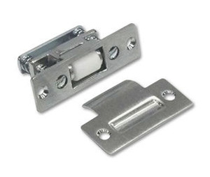 Burns 550 x SP1-605 Polished Clear Coated Brass Roller Latch - 2-3/4