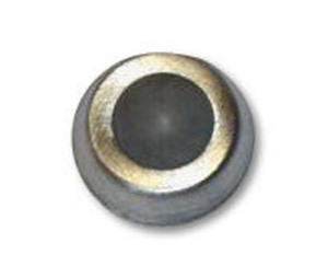 Burns 560S-605 Polished Clear Coated Brass Compact Cast Convex Wall Stop