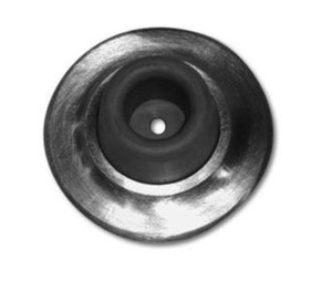 Burns 565-612 Satin Clear Coated Bronze Cast Concave Wall Stop