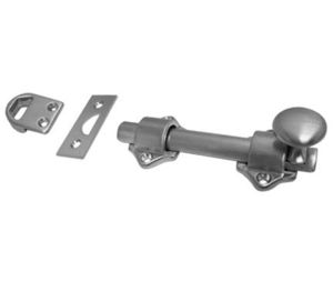 Burns 594-626 Satin Chrome Plated Brass Dutch Door Bolt - 4-1/2"