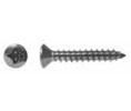 Burns SF40-605 #8 x 1" Sheet Metal Screw - Polished Clear Coated Brass
