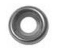 Burns SF60-605 1/4 - 20 Countersunk Finish Washer - Polished Clear Coated Brass