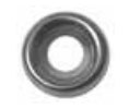 Burns SF75-605 5/16 Countersunk Finish Washer - Polished Clear Coated Brass