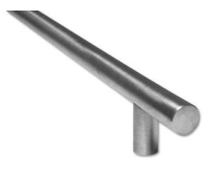 Burns VP4241-104-613 Satin Oxidized Oil Rubbed Bronze 104" x 1-1/4" Round Profile Post Mount Square Ends Straight Vertical Door Pull