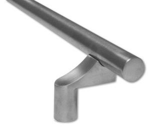 Burns VP4250-14-613 Satin Oxidized Oil Rubbed Bronze 14" x 1" Round Profile Post Mount Square Ends Offset Vertical Door Pull