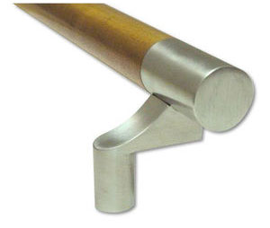 Burns VP6251-8-613 Wood Center 8" x 1-1/4" Post Mount Square Ends Offset Vertical Door Pull with Satin Oxidized Oil Rubbed Ends and Stand Offs