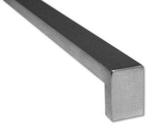 Burns VP8420-48-630 Satin Stainless Steel 48" x 3/4" x 1-1/2" Straight Rectangular Vertical Door Pull with Square Ends