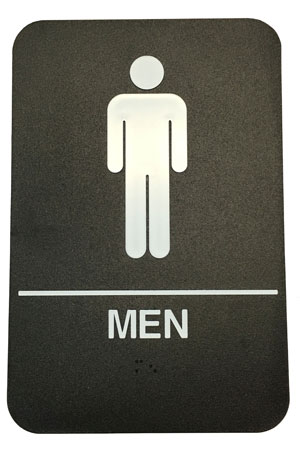 Men Restroom Sign