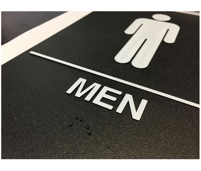 Men Restroom Sign