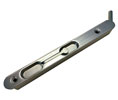 Cal-Royal EXT FB-1 US15 Flip Style Mortise Flush Bolt with 18” Extension Rod - Dull Satin Nickel - Sold per pair