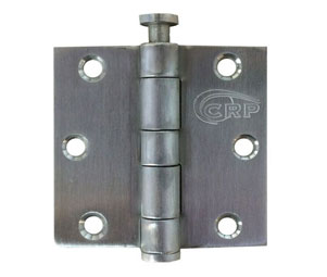 Cal-Royal LTBHSC-33-32D 3x3in Hinge-Full Mortise-Residential Weight-Plain Bearing-Stainless Steel Base-Satin Finish