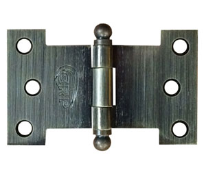 Cal-Royal PARH-4B US5 - Antique Brass 4x2.5in Parliament Hinge-Residential Weight-Plain Bearing-Brass Base