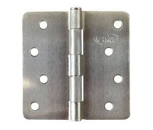 Cal-Royal RH-60 4x4in 1/4in Radius Hinge-Full Mortise-Residential Weight-Plain Bearing-Steel Base
