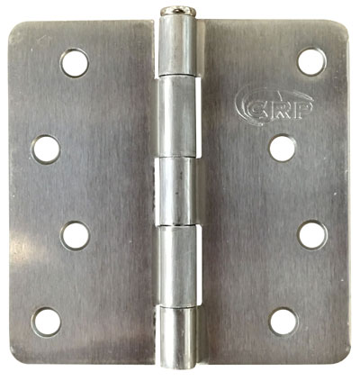 1/4in Radius Hinge-Full Mortise-Residential Weight-Plain Bearing