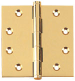 Cal-Royal SBH-44 4x4in Hinge-Full Mortise-Standard Weight-Plain Bearing-Brass Base