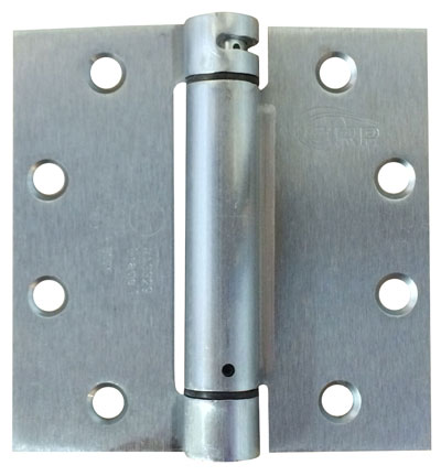 Satin Chrome Single Acting Spring Hinge