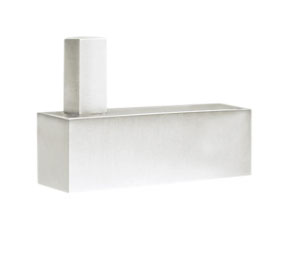 Cal-Royal CH10 US32D Satin Stainless Steel Cubic Single Coat Hook without Base 1-9/16" Projection