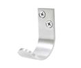 Cal-Royal CH13 US32D Satin Stainless Steel Curved Single Coat Hook 1-5/8" Projection