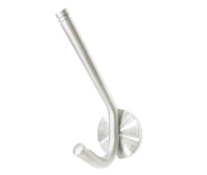 Cal-Royal CH25 US32D Satin Stainless Steel Long Round Coat & Hat Hook Double Hanger