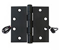 Cal-Royal ELE4BB-31-Black 4.5x4.5in 4 Wire Electric Hinge-Full Mortise-Standard Weight-Ball Bearing-Stainless Steel Base-Black Finish