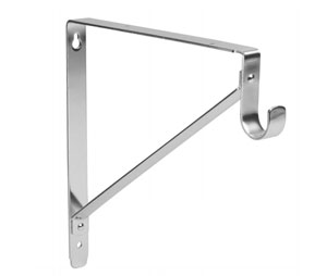 Cal-Royal FSR123 US26 Polished Chrome Heavy Duty Shelf & Rod Support