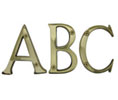 Cal-Royal SBL2 L US3 Solid Brass House Letter L - 2" Height x 7/32" Thick - Polished Brass