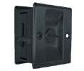 Cal-Royal SDL16 US19 Solid Brass Privacy Sliding Door Lock - Black Finish