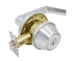 Cal-Royal XP-T360-05 US5 Explorer Series Storeroom Function XP Inside Lever / T360 Outside Deadbolt - Satin Brass Plated