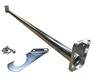 Cal-Royal ACR3048 ZINC 30” to 48” Adjustable Closet Rod - Bright Zinc