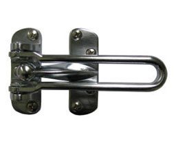 Cal-Royal BBDHG88 US26 Zinc Die Cast Swing Bar Door Guard - Plated Bright Chromium