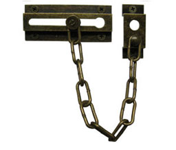 Cal-Royal DG22 US5 Solid Brass Chain Door Guard - Oxidized Satin Brass