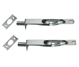 Cal-Royal MB86S US10B Solid Brass Flush Bolt with Square End - Oiled Antique Bronze