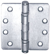 Cal-Royal BBRC-45 4x4in 1/4in Radius Hinge-Full Mortise-Standard Weight-Ball Bearing-Steel Base