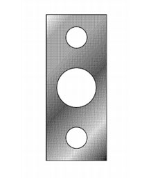 Cal-Royal STRKFBG6 US15A Strike for FBG6 and FBGEX12 - Oxidized and Highlighted Satin Nickel