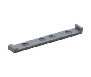 Camar CM214-200-313 Grey IMPULSE Push-Latch System - Base Plate Without Stop - 1 Each