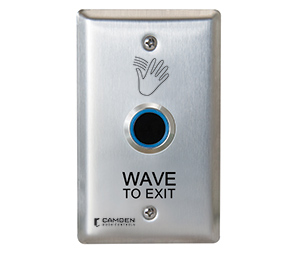 Camden CM-222/46W ValueWave Touchless Switch, Double Gang, Wave to Exit Graphics