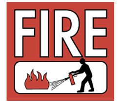 Cato CL-421 Fire Safety Product - CBB-05 “Fire ” Sign