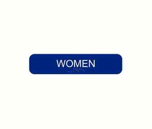 Cal-Royal CAW1346-BLK Women Restroom Sign - Black