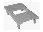 DH Casters CCDL41931MS Heavy Duty 4-Wheel Dolly Moving&Packing Supplies - 1 Pc.