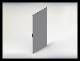 Ceco DBP070014 Commodity Polystyrene, 18 Ga. A60 Galvanneal Steel, 3'0" x 6'8", Flush Door, Standard Closer Reinforcement (14 gauge), Govt. 86 Edge, B Series with Welded Hinge and Lock Edge, Amweld Locations,