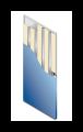 Ceco D000053 Medalion, 18 Ga. Cold Rolled Steel, 3'0" x 7'0", Flush Door, Left Hand, Standard Closer Reinforcement (14 gauge), Govt. 86 Edge