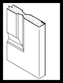 Ceco D000263 Versadoor, 18 Ga. A60 Galvanneal Steel, 3'0" x 7'0", Flush Door, Closer Blocking, Govt. Cylindrical Knob (Bored) Lock Prep x 2-3/4" Backset (2-1/8" Diameter Face Hole)